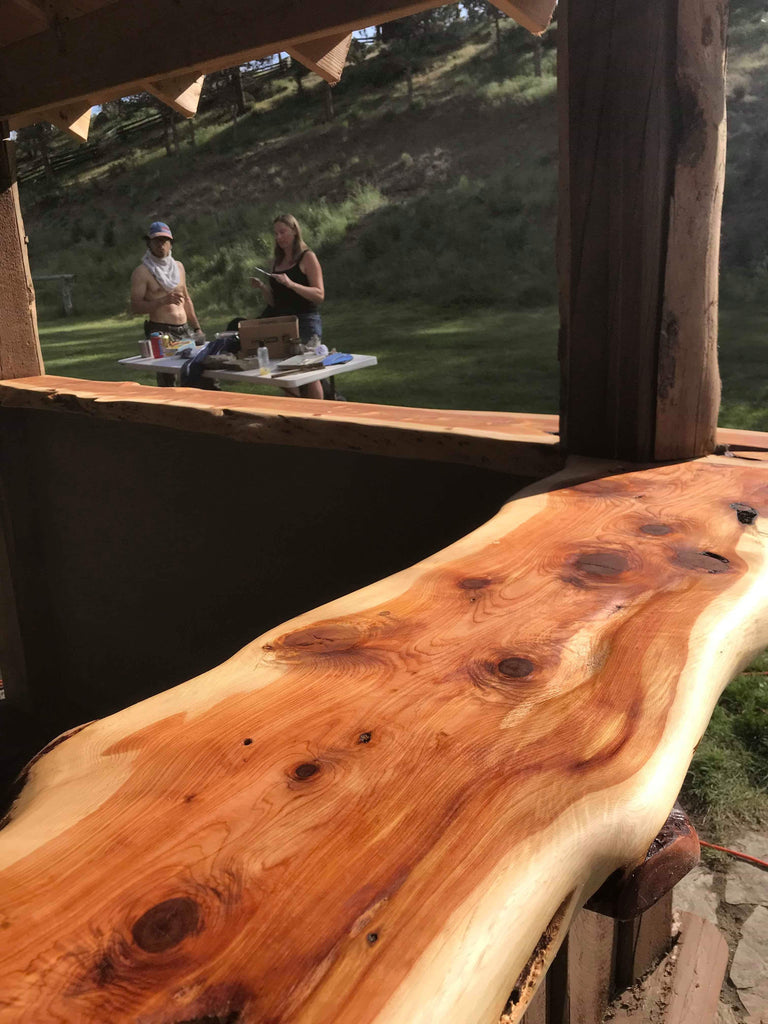 Juniper Rib Table Juniper Table top grade furniture slabs 18